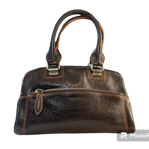 Francesco Biasia Leather made in Italy & Dust Bag - Picture 2 of 14